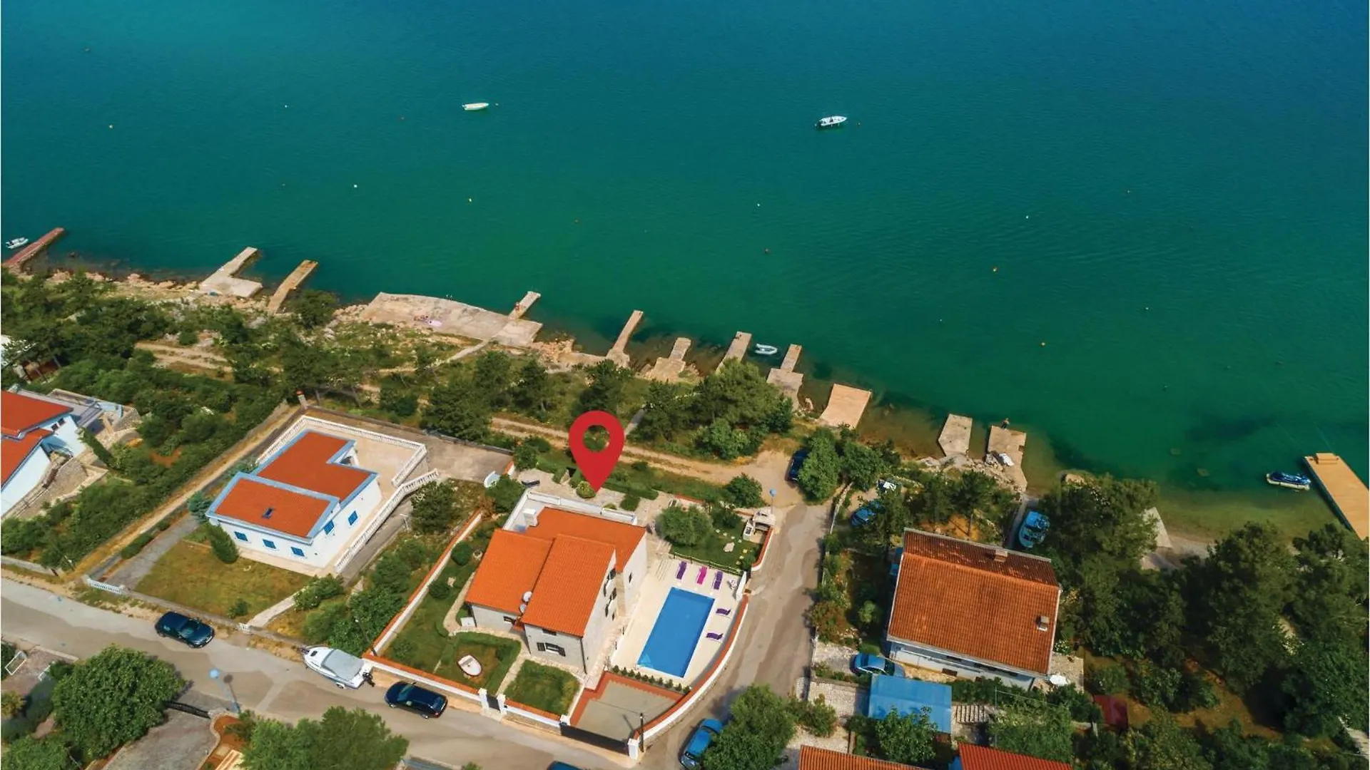 Beach Front Home In Klimno With Wifi
