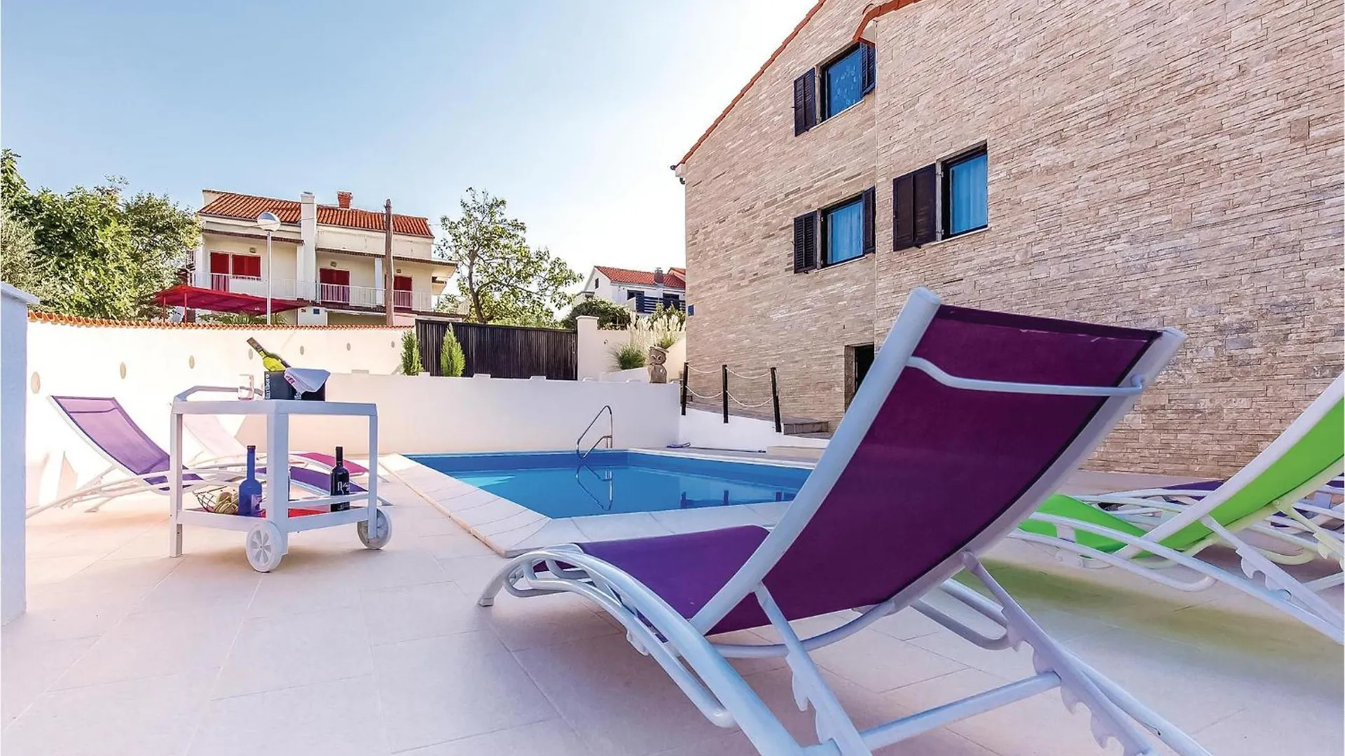 Beach Front Home In Klimno With Wifi