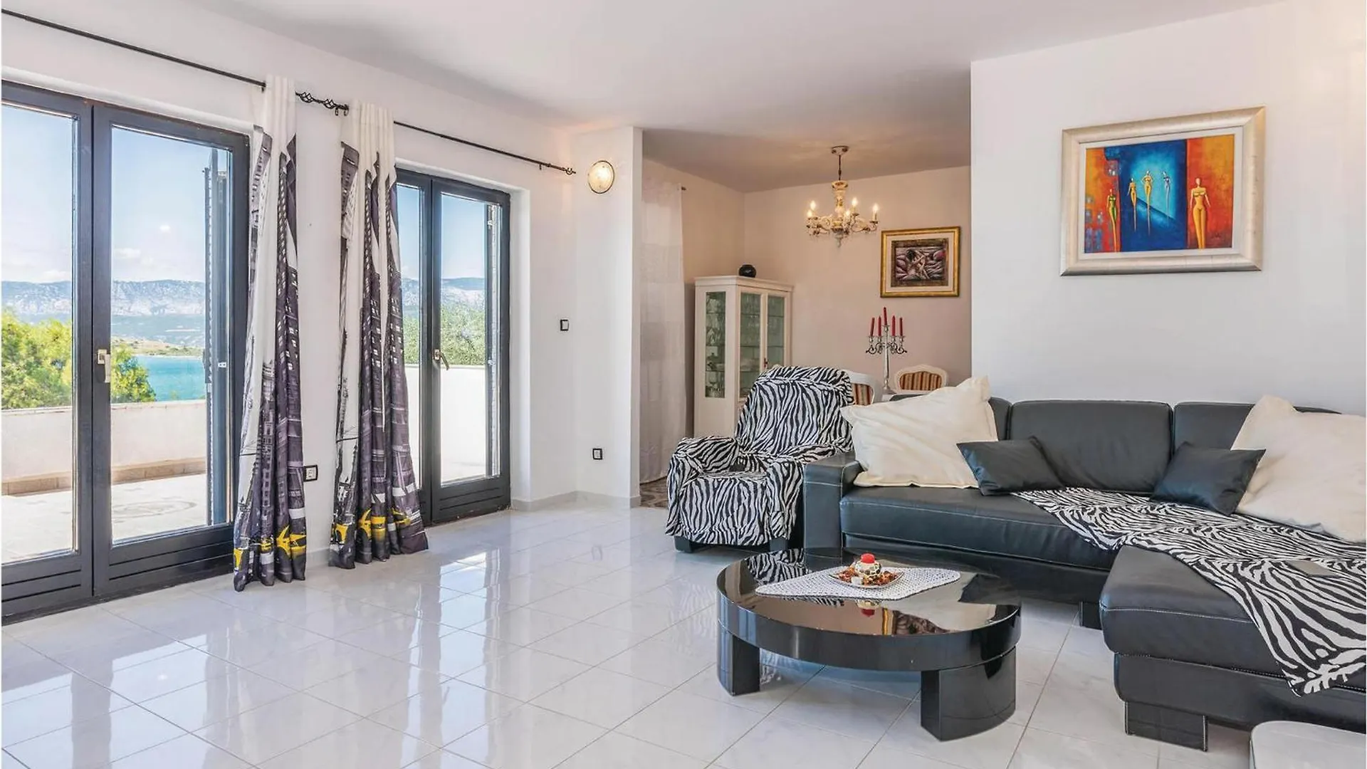 Beach Front Home In Klimno With Wifi